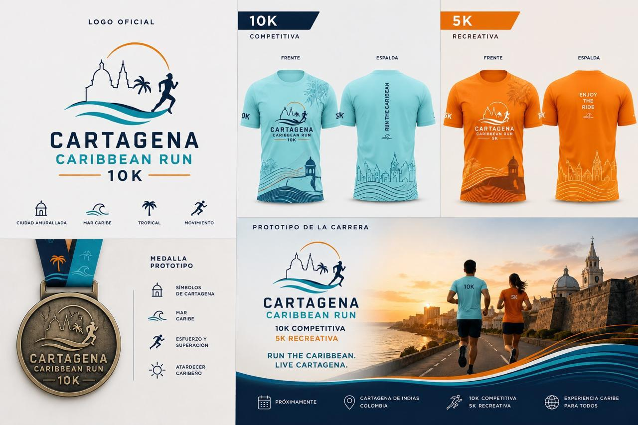 Kit del corredor Cartagena Caribbean 10K